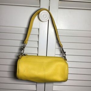Yellow Small Cylinder Shape Purse